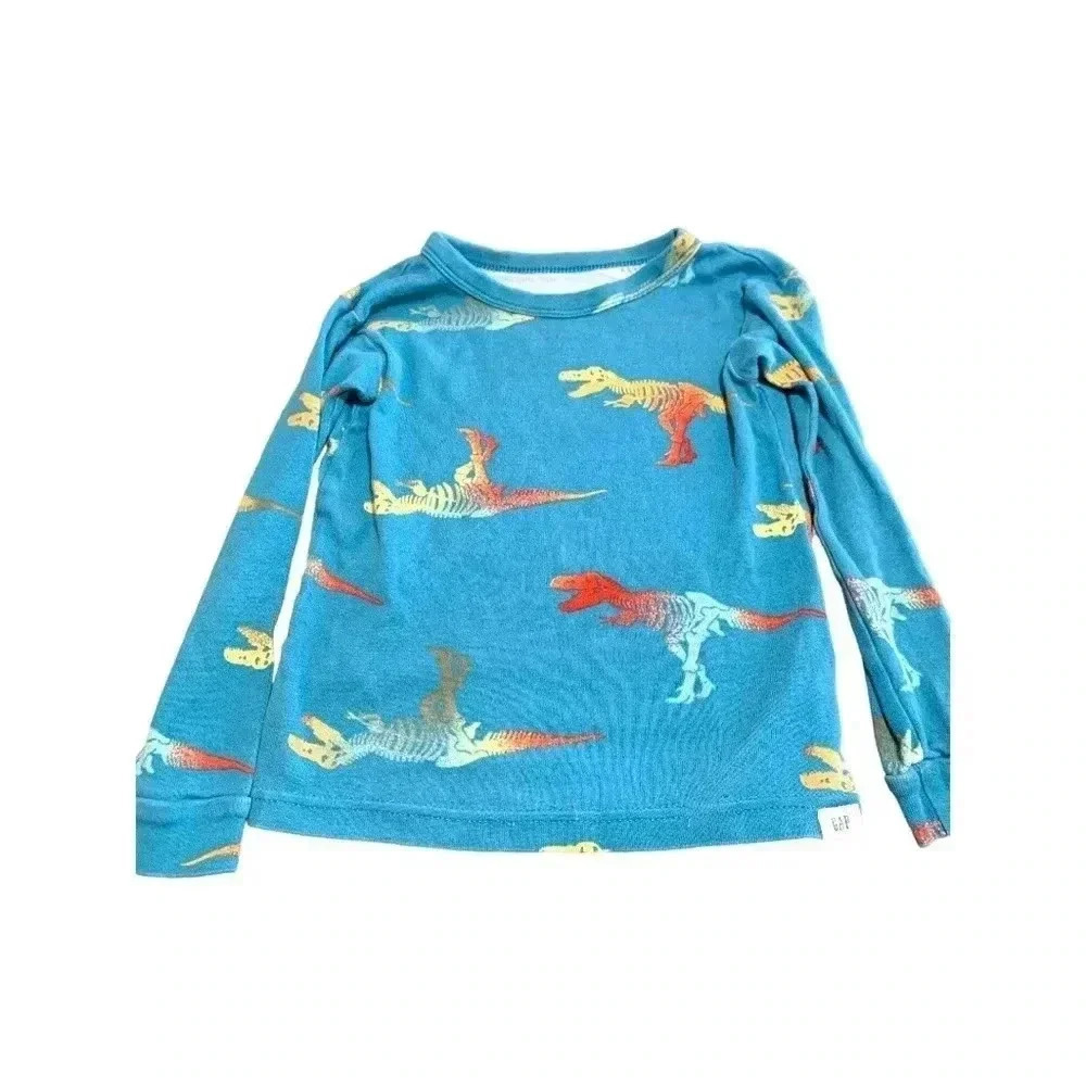 (5 for $25) baby Gap dinosaur long sleeve T-shirt, EUC , size  4